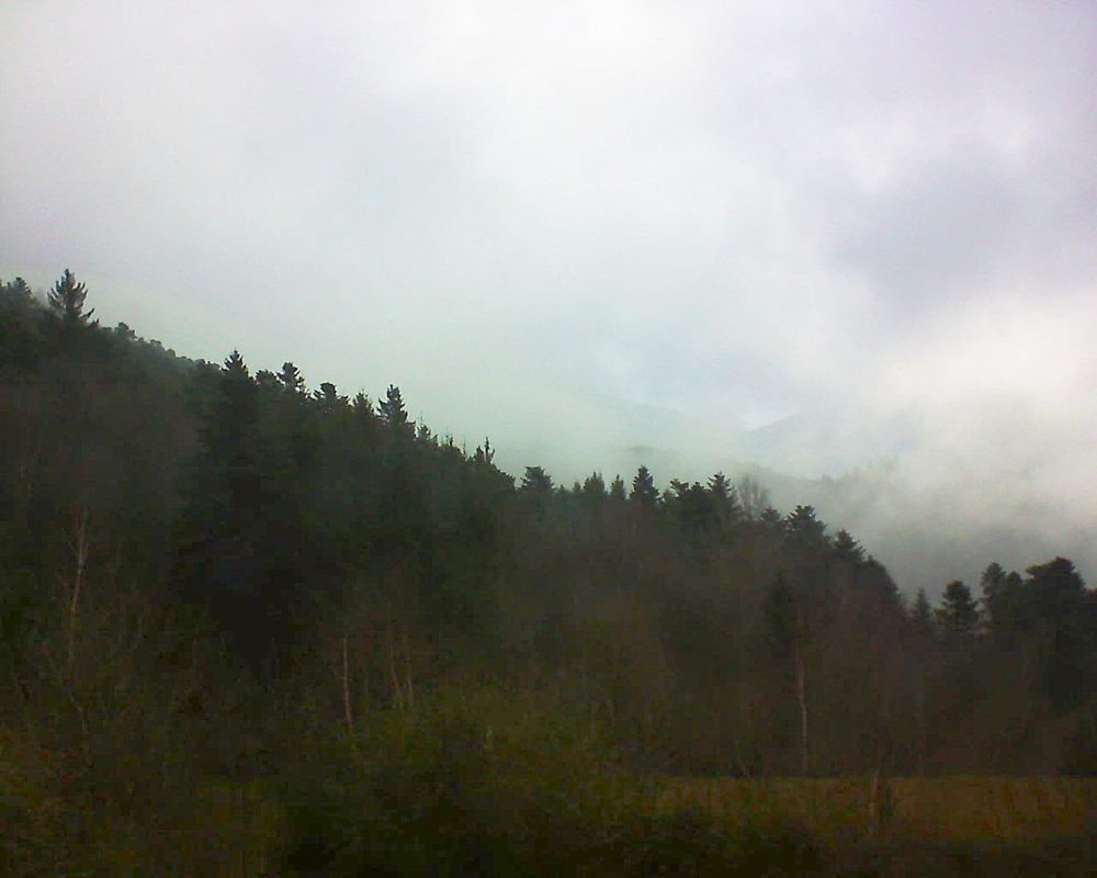 Le petit ballon vu depuis le Domaine Langmatt à Murbach le 12.01.2018 à 13:00 Le petit ballon (Alsace, Vosges) le 12.01.2018 à 13:00