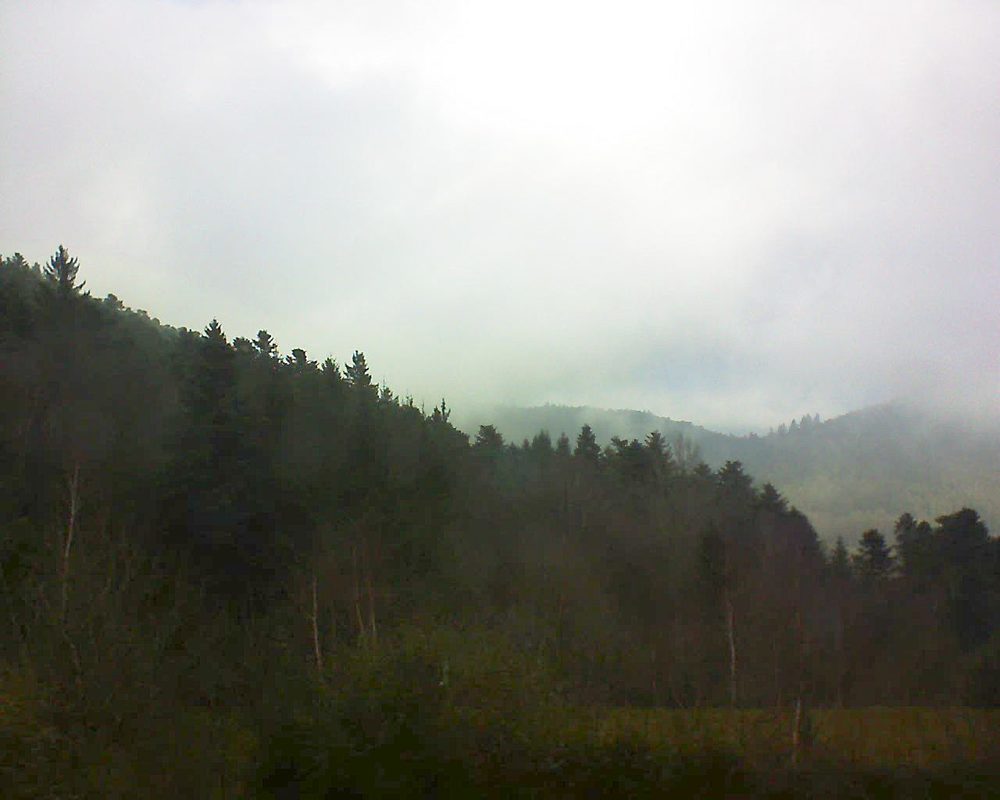 Le petit ballon vu depuis le Domaine Langmatt à Murbach le 12.01.2018 à 13:15 Le petit ballon (Alsace, Vosges) le 12.01.2018 à 13:15