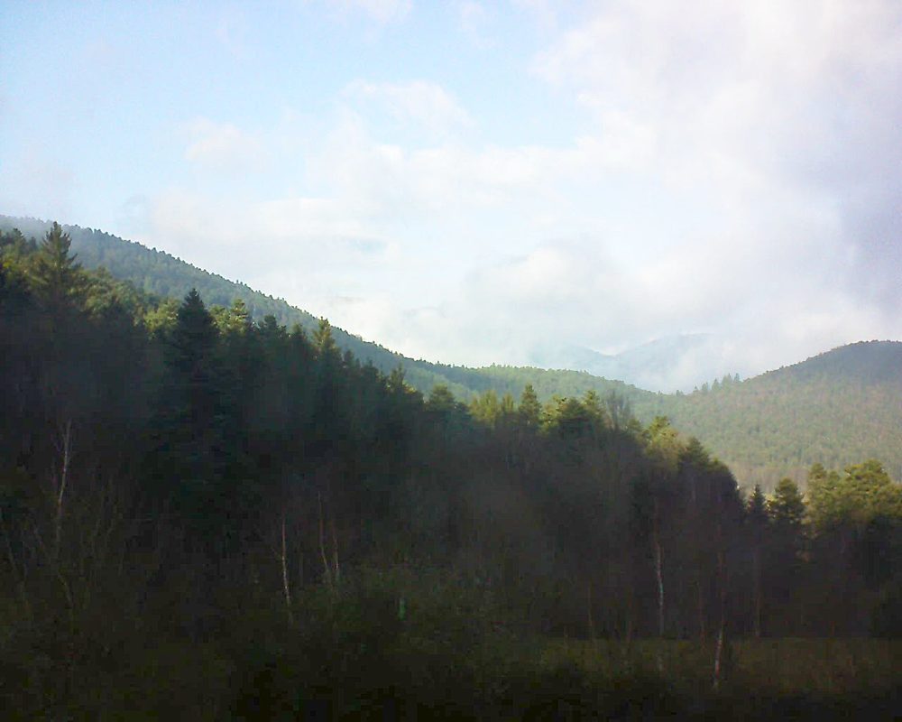 Le petit ballon vu depuis le Domaine Langmatt à Murbach le 12.01.2018 à 14:00 Le petit ballon (Alsace, Vosges) le 12.01.2018 à 14:00