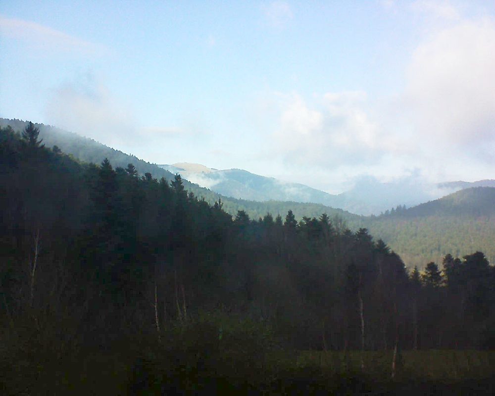 Le petit ballon vu depuis le Domaine Langmatt à Murbach le 12.01.2018 à 14:30 Le petit ballon (Alsace, Vosges) le 12.01.2018 à 14:30