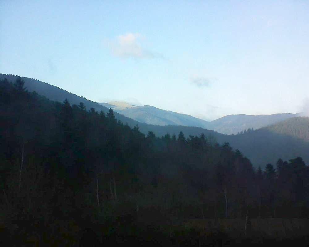 Le petit ballon vu depuis le Domaine Langmatt à Murbach le 12.01.2018 à 15:30 Le petit ballon (Alsace, Vosges) le 12.01.2018 à 15:30