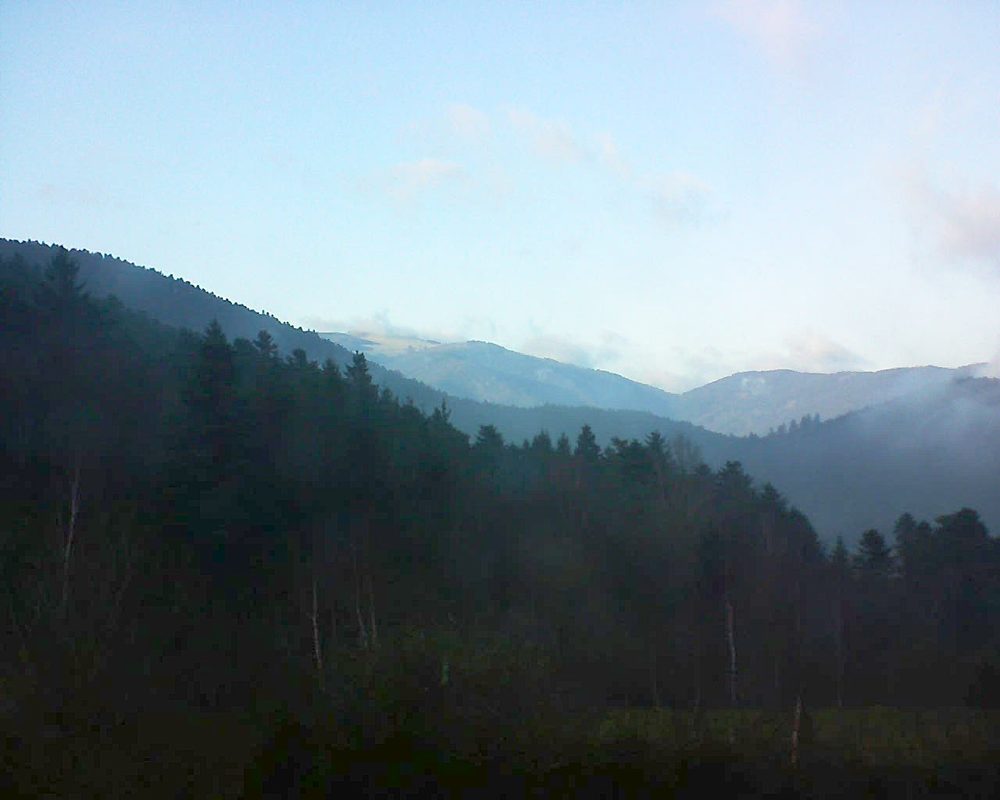 Le petit ballon vu depuis le Domaine Langmatt à Murbach le 12.01.2018 à 15:45 Le petit ballon (Alsace, Vosges) le 12.01.2018 à 15:45