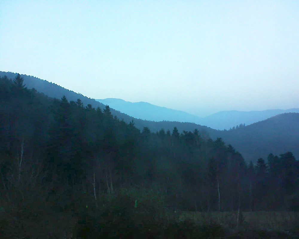 Le petit ballon vu depuis le Domaine Langmatt à Murbach le 14.01.2018 à 17:00 Le petit ballon (Alsace, Vosges) le 14.01.2018 à 17:00