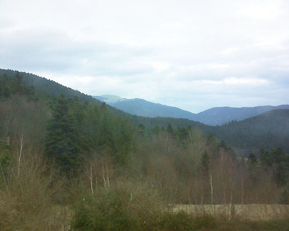 Le petit ballon vu depuis le Domaine Langmatt à Murbach le 15.01.2018 à 09:00 Le petit ballon (Alsace, Vosges) le 15.01.2018 à 09:00