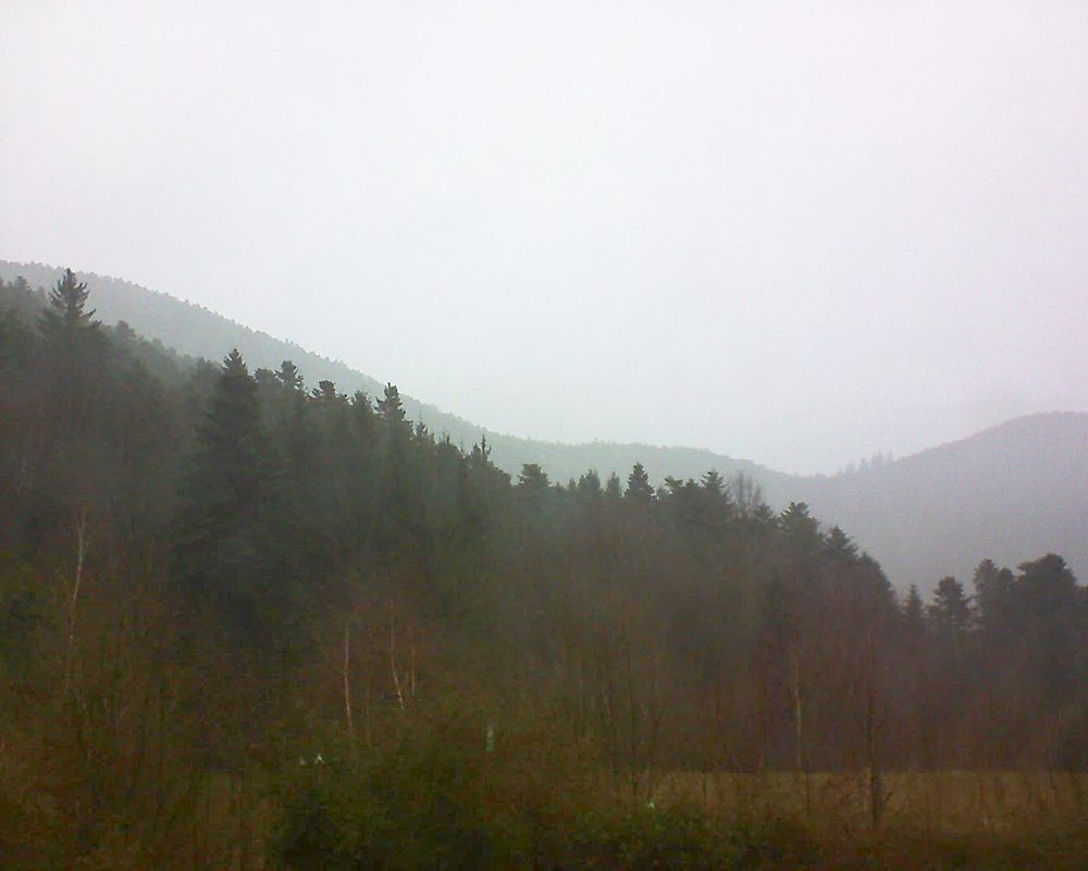 Le petit ballon vu depuis le Domaine Langmatt à Murbach le 16.01.2018 à 12:00 Le petit ballon (Alsace, Vosges) le 16.01.2018 à 12:00
