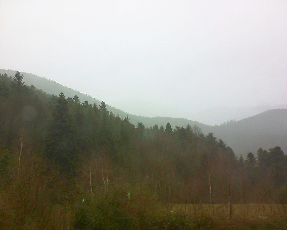 Le petit ballon vu depuis le Domaine Langmatt à Murbach le 16.01.2018 à 12:30 Le petit ballon (Alsace, Vosges) le 16.01.2018 à 12:30