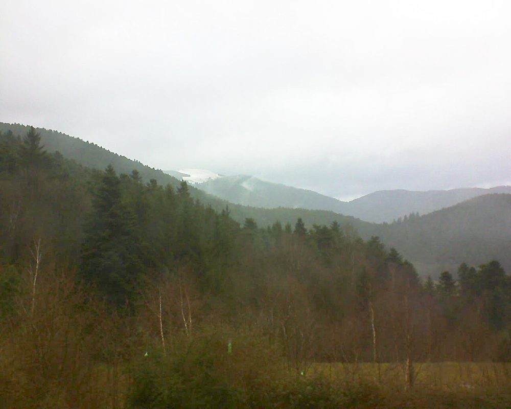 Le petit ballon vu depuis le Domaine Langmatt à Murbach le 16.01.2018 à 14:15 Le petit ballon (Alsace, Vosges) le 16.01.2018 à 14:15