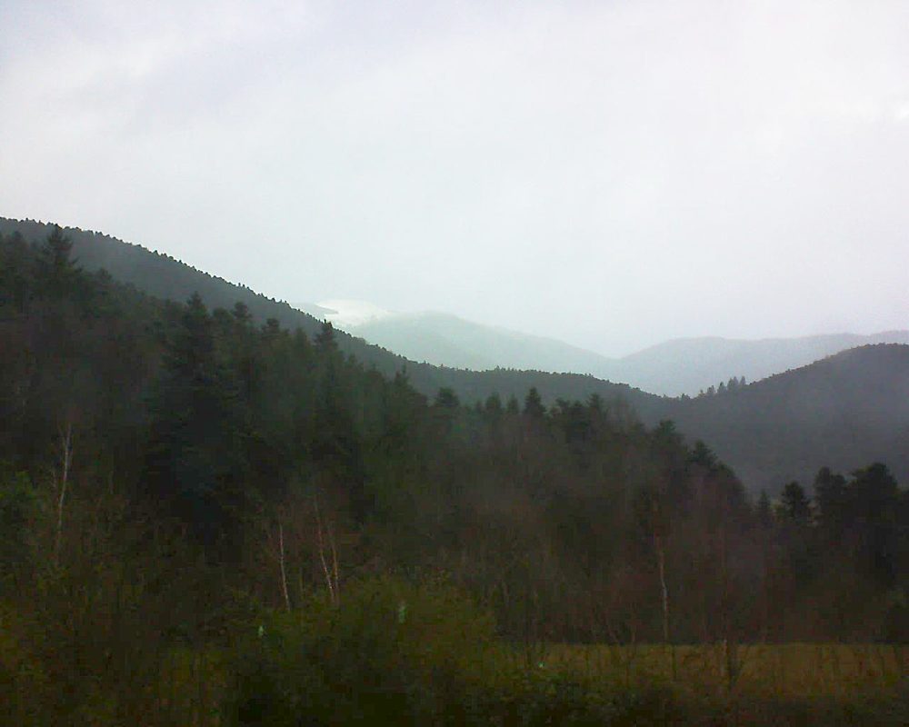 Le petit ballon vu depuis le Domaine Langmatt à Murbach le 16.01.2018 à 16:00 Le petit ballon (Alsace, Vosges) le 16.01.2018 à 16:00