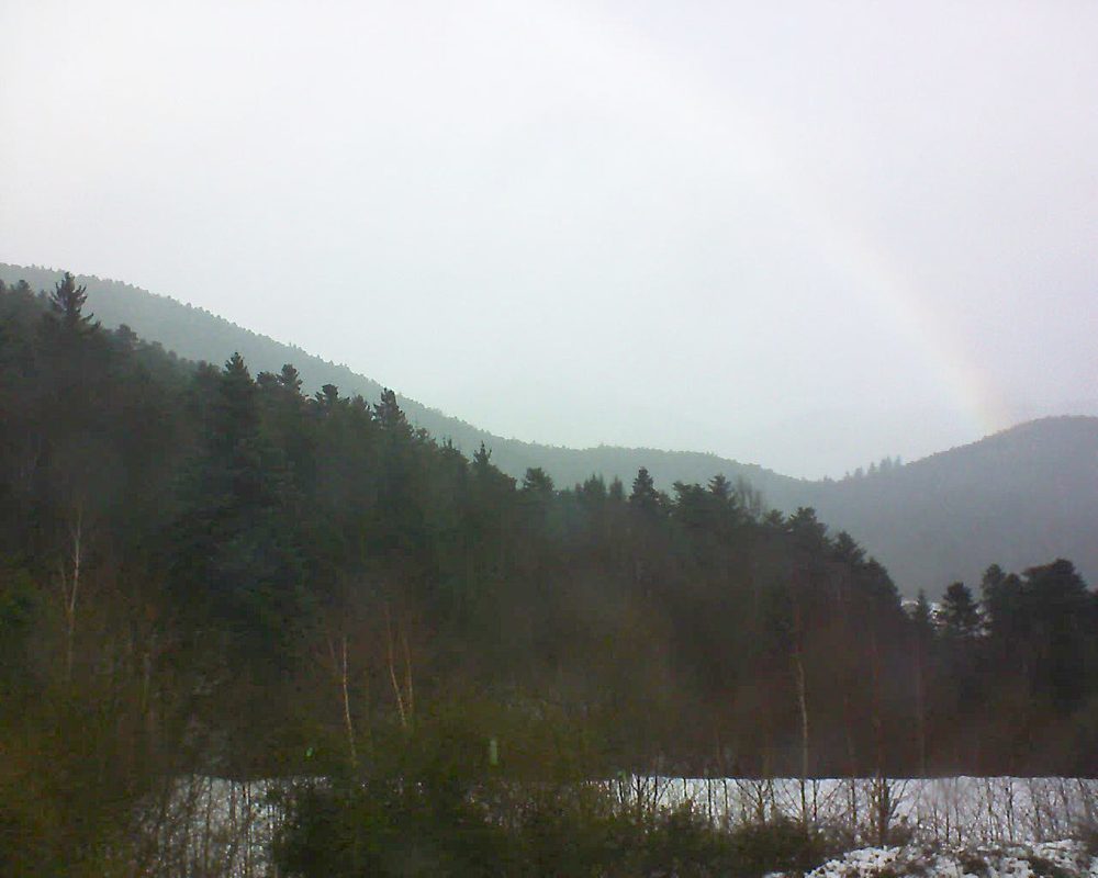 Le petit ballon vu depuis le Domaine Langmatt à Murbach le 18.01.2018 à 11:15 Le petit ballon (Alsace, Vosges) le 18.01.2018 à 11:15