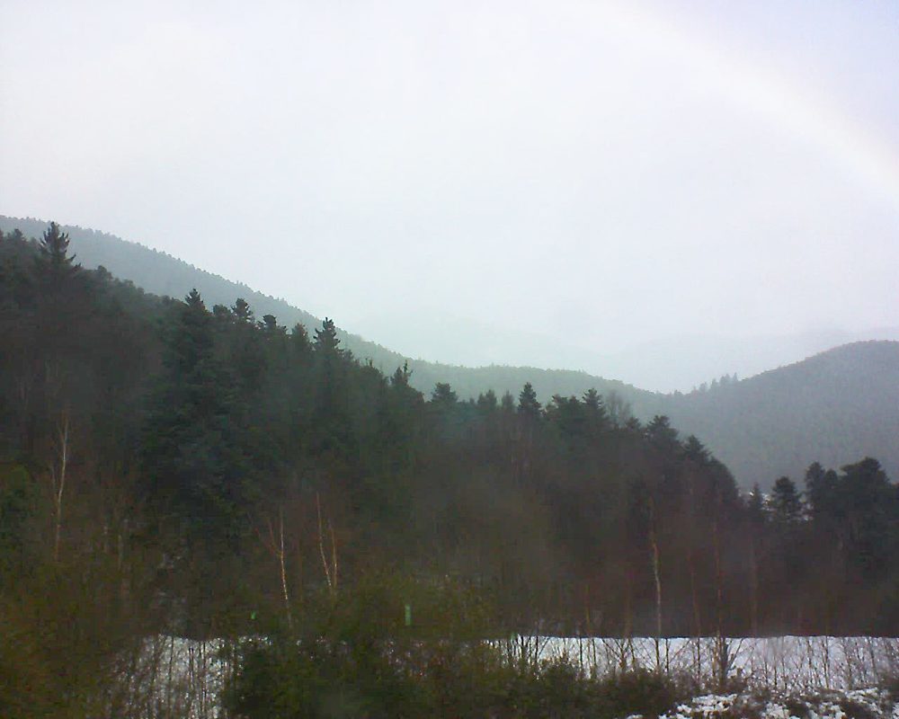 Le petit ballon vu depuis le Domaine Langmatt à Murbach le 18.01.2018 à 12:00 Le petit ballon (Alsace, Vosges) le 18.01.2018 à 12:00
