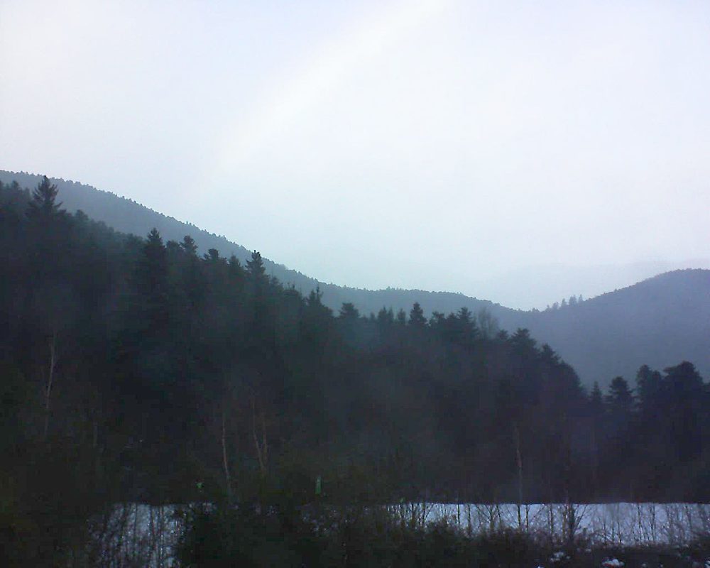 Le petit ballon vu depuis le Domaine Langmatt à Murbach le 18.01.2018 à 14:15 Le petit ballon (Alsace, Vosges) le 18.01.2018 à 14:15