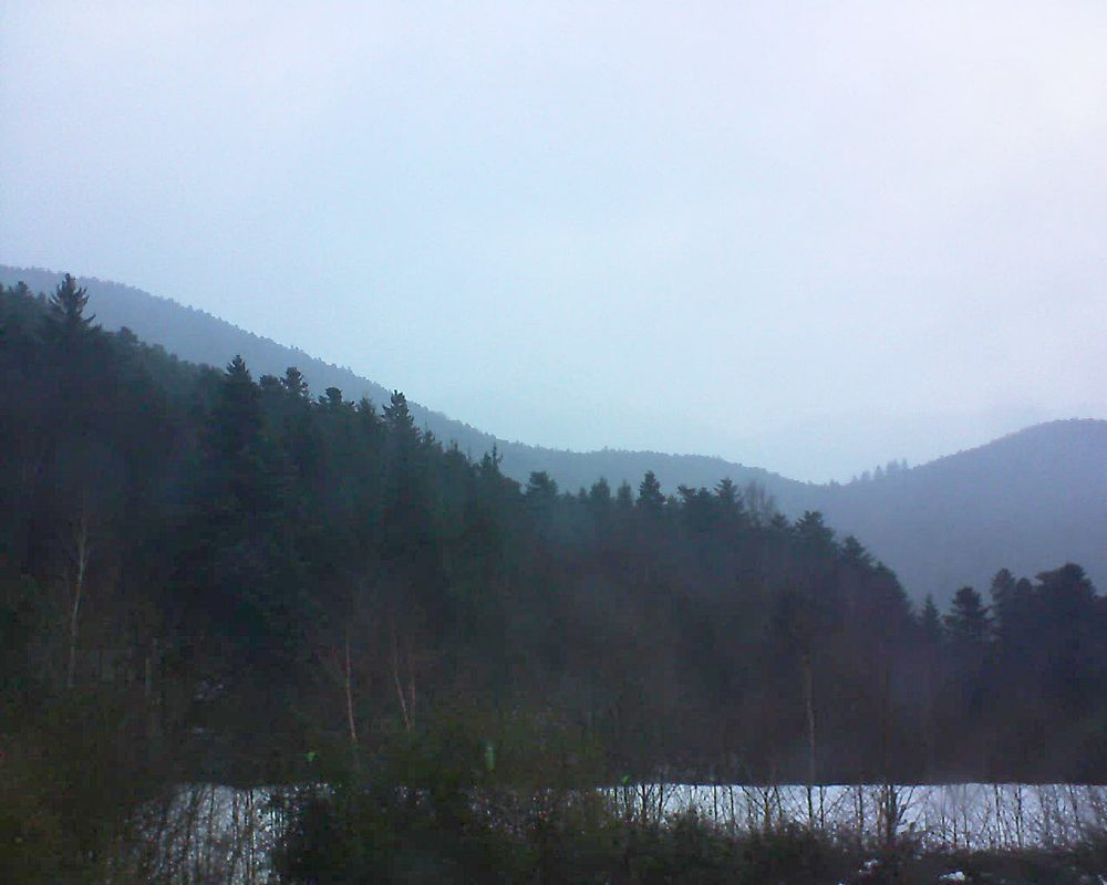Le petit ballon vu depuis le Domaine Langmatt à Murbach le 18.01.2018 à 14:45 Le petit ballon (Alsace, Vosges) le 18.01.2018 à 14:45