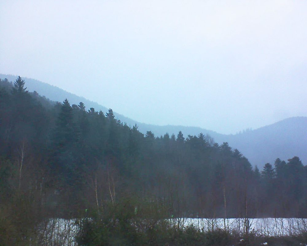 Le petit ballon vu depuis le Domaine Langmatt à Murbach le 18.01.2018 à 15:15 Le petit ballon (Alsace, Vosges) le 18.01.2018 à 15:15