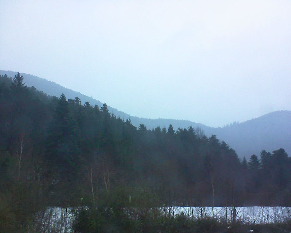 Le petit ballon vu depuis le Domaine Langmatt à Murbach le 18.01.2018 à 15:45 Le petit ballon (Alsace, Vosges) le 18.01.2018 à 15:45