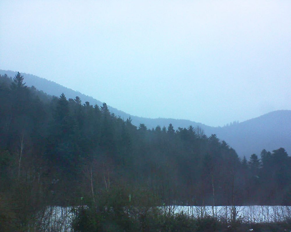 Le petit ballon vu depuis le Domaine Langmatt à Murbach le 18.01.2018 à 16:00 Le petit ballon (Alsace, Vosges) le 18.01.2018 à 16:00