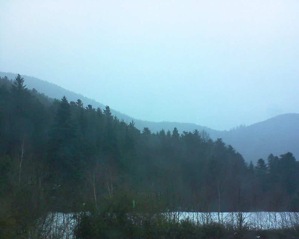 Le petit ballon vu depuis le Domaine Langmatt à Murbach le 18.01.2018 à 16:45 Le petit ballon (Alsace, Vosges) le 18.01.2018 à 16:45