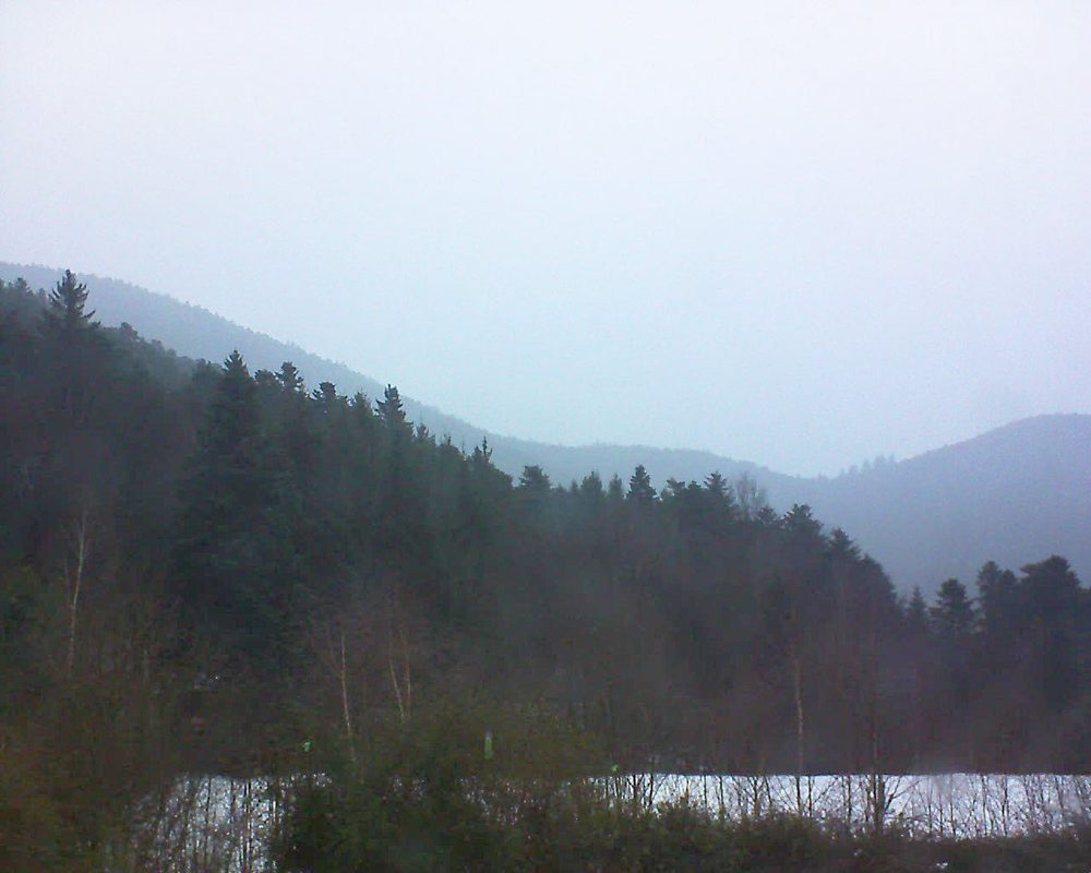 Le petit ballon vu depuis le Domaine Langmatt à Murbach le 18.01.2018 à 17:00 Le petit ballon (Alsace, Vosges) le 18.01.2018 à 17:00