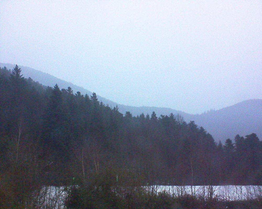 Le petit ballon vu depuis le Domaine Langmatt à Murbach le 18.01.2018 à 17:15 Le petit ballon (Alsace, Vosges) le 18.01.2018 à 17:15