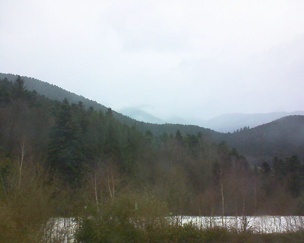Le petit ballon vu depuis le Domaine Langmatt à Murbach le 19.01.2018 à 15:45 Le petit ballon (Alsace, Vosges) le 19.01.2018 à 15:45