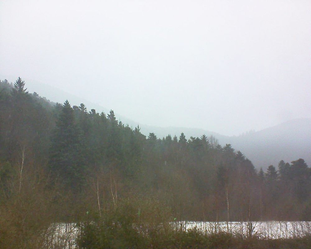 Le petit ballon vu depuis le Domaine Langmatt à Murbach le 19.01.2018 à 16:15 Le petit ballon (Alsace, Vosges) le 19.01.2018 à 16:15