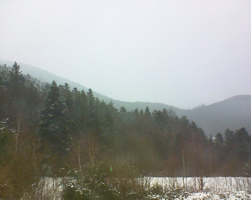 Le petit ballon vu depuis le Domaine Langmatt à Murbach le 20.01.2018 à 15:00 Le petit ballon (Alsace, Vosges) le 20.01.2018 à 15:00