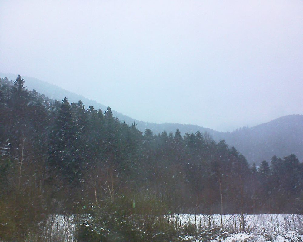 Le petit ballon vu depuis le Domaine Langmatt à Murbach le 20.01.2018 à 15:15 Le petit ballon (Alsace, Vosges) le 20.01.2018 à 15:15