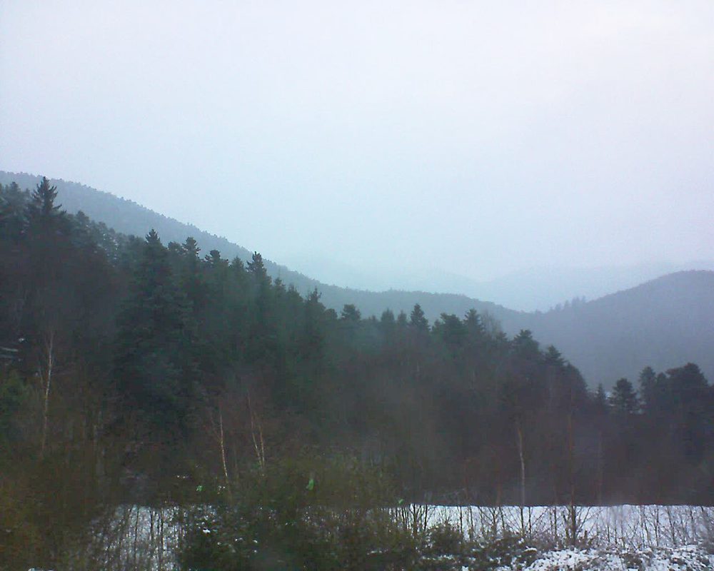 Le petit ballon vu depuis le Domaine Langmatt à Murbach le 20.01.2018 à 16:00 Le petit ballon (Alsace, Vosges) le 20.01.2018 à 16:00