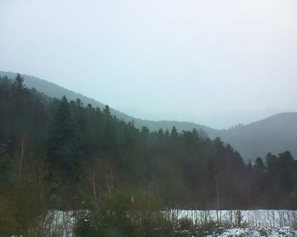 Le petit ballon vu depuis le Domaine Langmatt à Murbach le 20.01.2018 à 16:15 Le petit ballon (Alsace, Vosges) le 20.01.2018 à 16:15