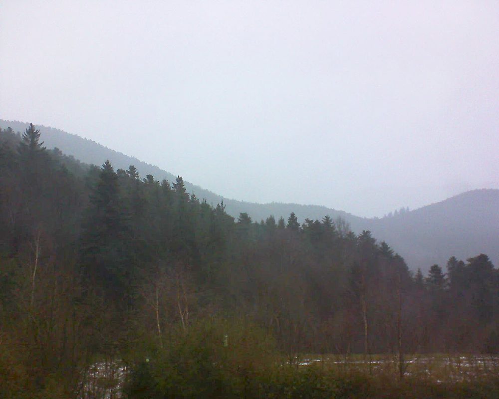 Le petit ballon vu depuis le Domaine Langmatt à Murbach le 22.01.2018 à 15:00 Le petit ballon (Alsace, Vosges) le 22.01.2018 à 15:00