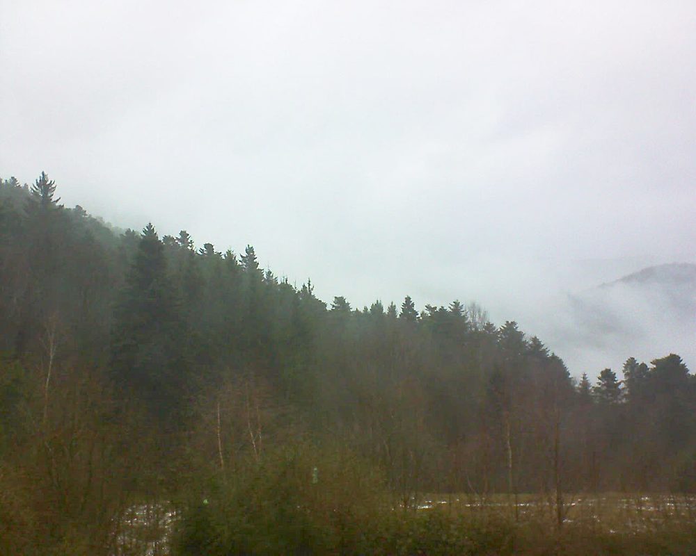 Le petit ballon vu depuis le Domaine Langmatt à Murbach le 22.01.2018 à 15:30 Le petit ballon (Alsace, Vosges) le 22.01.2018 à 15:30