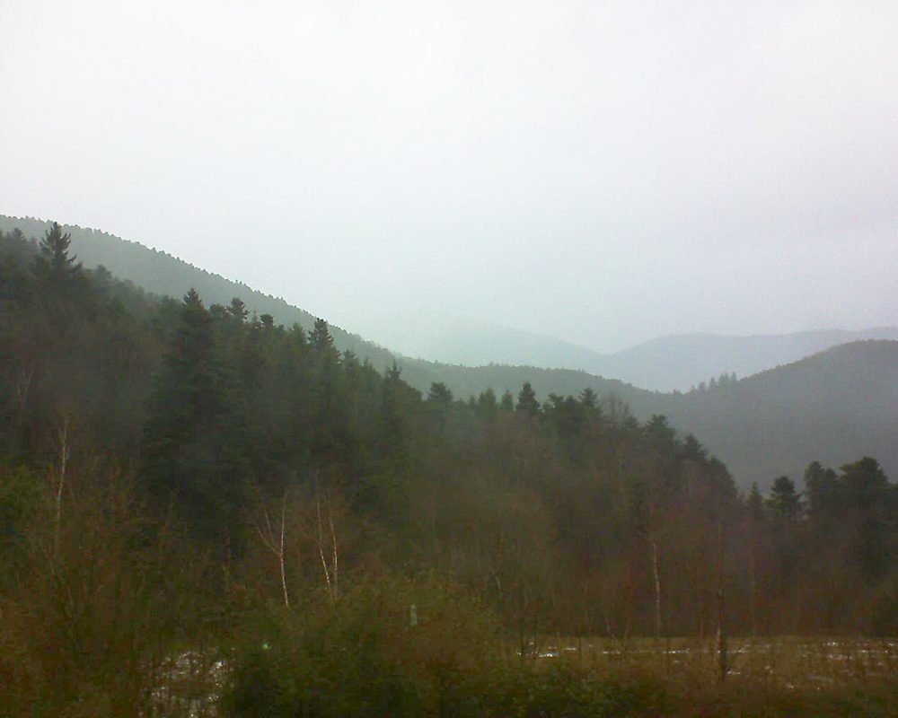 Le petit ballon vu depuis le Domaine Langmatt à Murbach le 22.01.2018 à 16:00 Le petit ballon (Alsace, Vosges) le 22.01.2018 à 16:00