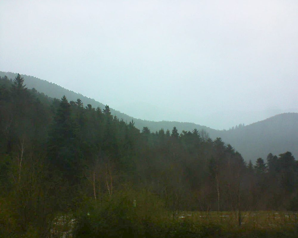 Le petit ballon vu depuis le Domaine Langmatt à Murbach le 22.01.2018 à 16:30 Le petit ballon (Alsace, Vosges) le 22.01.2018 à 16:30