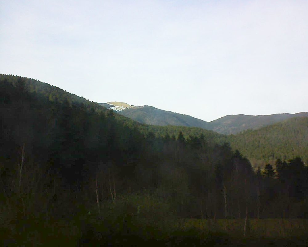 Le petit ballon vu depuis le Domaine Langmatt à Murbach le 24.01.2018 à 15:15 Le petit ballon (Alsace, Vosges) le 24.01.2018 à 15:15