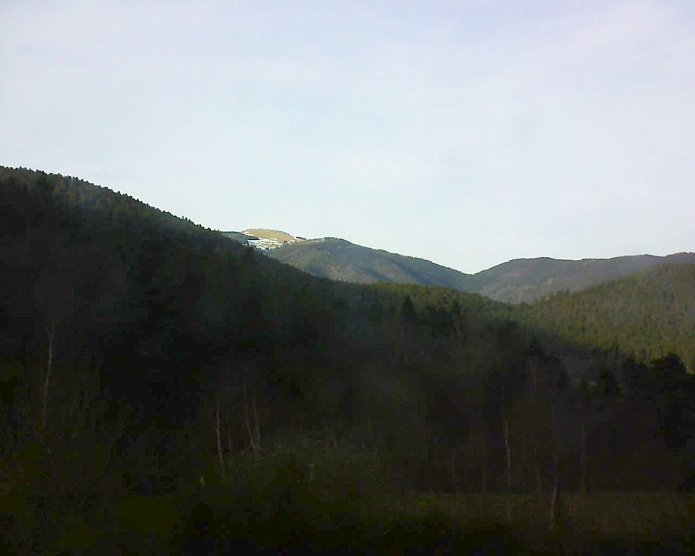 Le petit ballon vu depuis le Domaine Langmatt à Murbach le 24.01.2018 à 15:30 Le petit ballon (Alsace, Vosges) le 24.01.2018 à 15:30