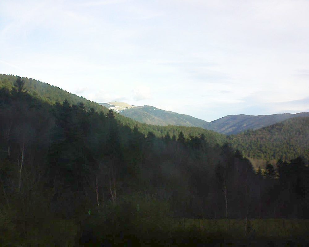 Le petit ballon vu depuis le Domaine Langmatt à Murbach le 25.01.2018 à 10:00 Le petit ballon (Alsace, Vosges) le 25.01.2018 à 10:00