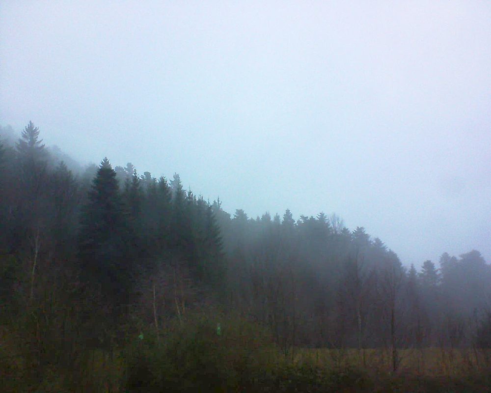 Le petit ballon vu depuis le Domaine Langmatt à Murbach le 26.01.2018 à 16:45 Le petit ballon (Alsace, Vosges) le 26.01.2018 à 16:45