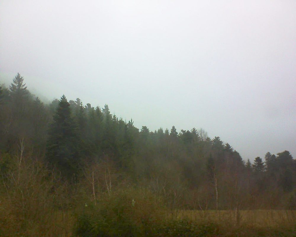 Le petit ballon vu depuis le Domaine Langmatt à Murbach le 27.01.2018 à 13:30 Le petit ballon (Alsace, Vosges) le 27.01.2018 à 13:30