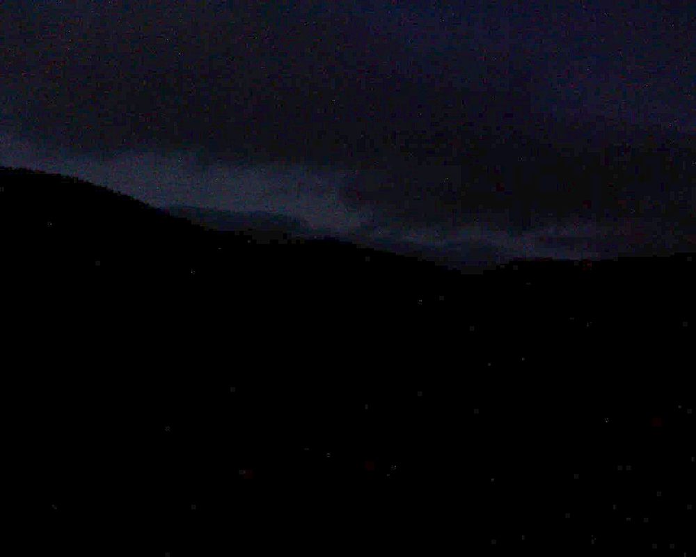 Le petit ballon vu depuis le Domaine Langmatt à Murbach le 28.01.2018 à 18:00 Le petit ballon (Alsace, Vosges) le 28.01.2018 à 18:00