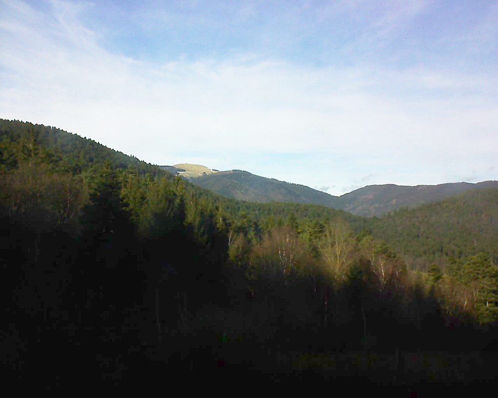 Le petit ballon vu depuis le Domaine Langmatt à Murbach le 29.01.2018 à 14:30 Le petit ballon (Alsace, Vosges) le 29.01.2018 à 14:30