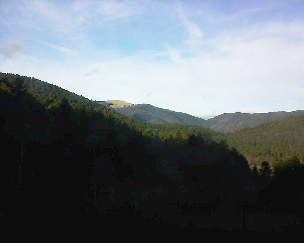 Le petit ballon vu depuis le Domaine Langmatt à Murbach le 29.01.2018 à 15:00 Le petit ballon (Alsace, Vosges) le 29.01.2018 à 15:00