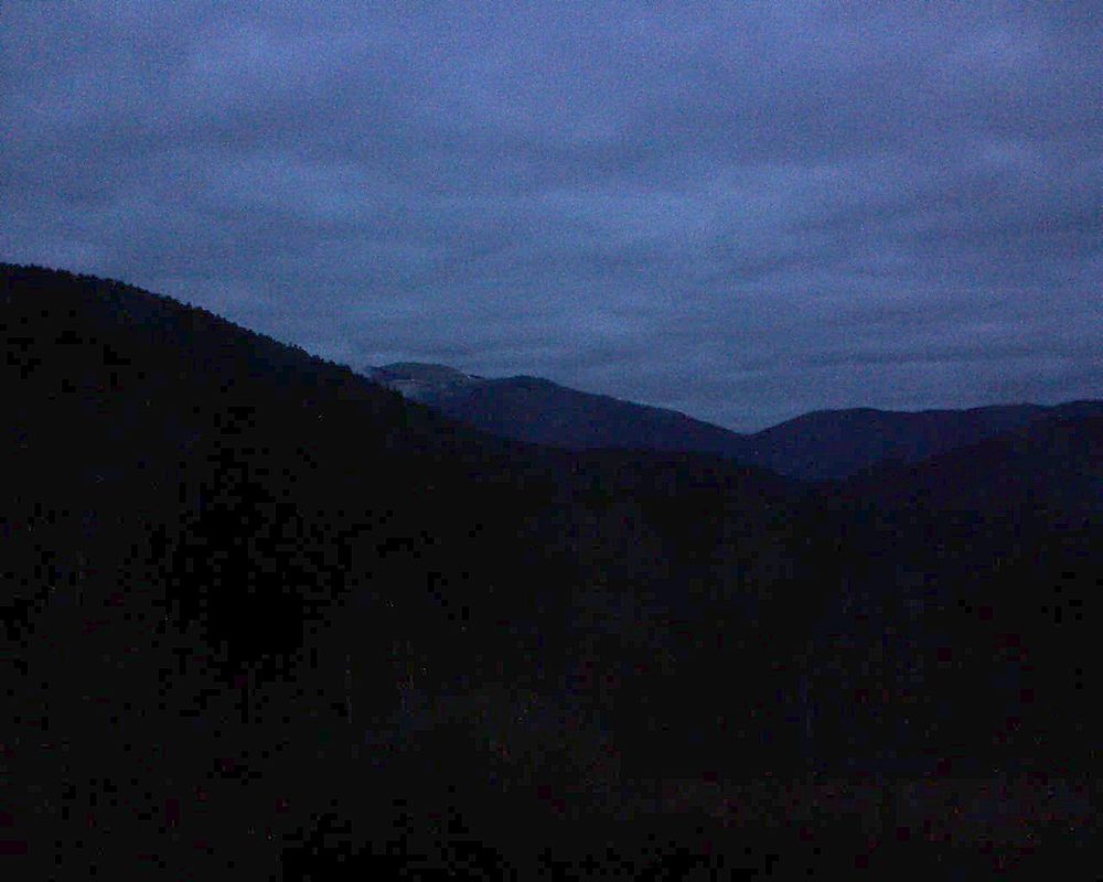 Le petit ballon vu depuis le Domaine Langmatt à Murbach le 30.01.2018 à 17:45 Le petit ballon (Alsace, Vosges) le 30.01.2018 à 17:45