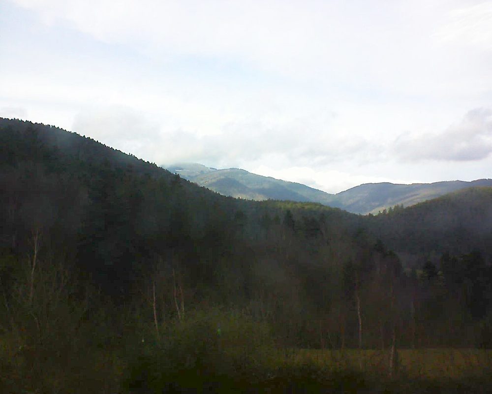 Le petit ballon vu depuis le Domaine Langmatt à Murbach le 31.01.2018 à 15:15 Le petit ballon (Alsace, Vosges) le 31.01.2018 à 15:15