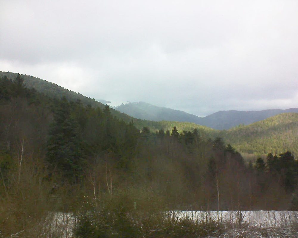 Le petit ballon vu depuis le Domaine Langmatt à Murbach le 02.02.2018 à 12:30 Le petit ballon (Alsace, Vosges) le 02.02.2018 à 12:30
