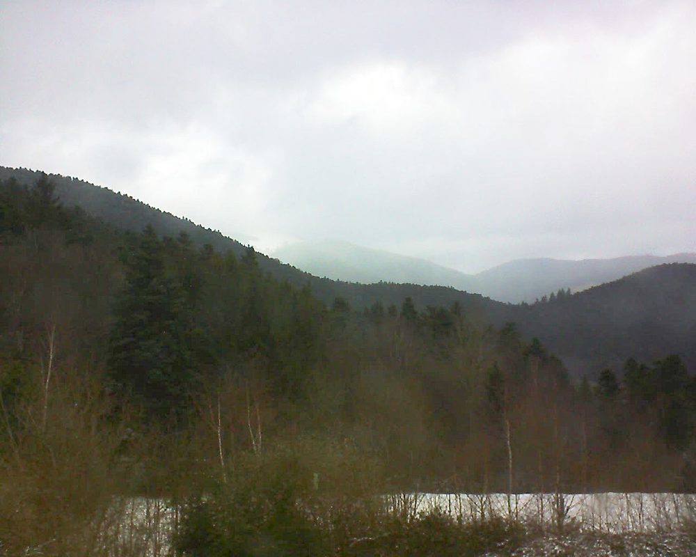 Le petit ballon vu depuis le Domaine Langmatt à Murbach le 02.02.2018 à 13:30 Le petit ballon (Alsace, Vosges) le 02.02.2018 à 13:30