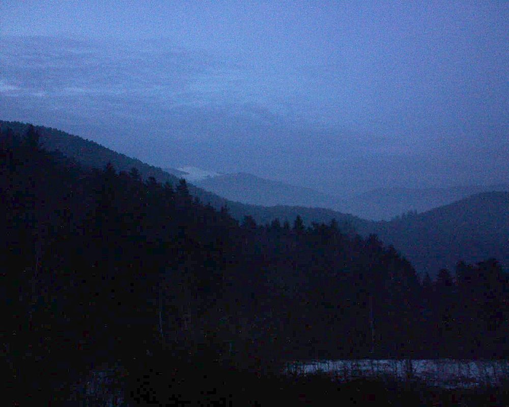 Le petit ballon vu depuis le Domaine Langmatt à Murbach le 06.02.2018 à 18:00 Le petit ballon (Alsace, Vosges) le 06.02.2018 à 18:00