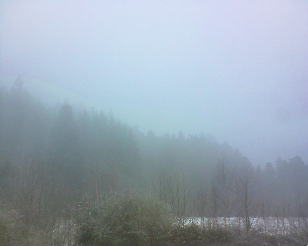 Le petit ballon vu depuis le Domaine Langmatt à Murbach le 08.02.2018 à 09:30 Le petit ballon (Alsace, Vosges) le 08.02.2018 à 09:30