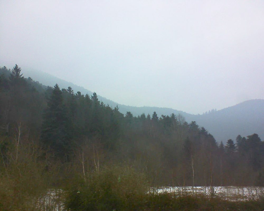 Le petit ballon vu depuis le Domaine Langmatt à Murbach le 08.02.2018 à 15:30 Le petit ballon (Alsace, Vosges) le 08.02.2018 à 15:30