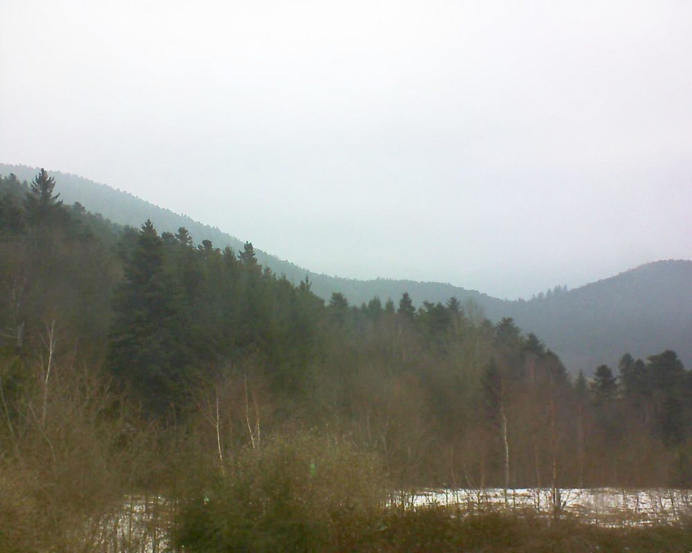 Le petit ballon vu depuis le Domaine Langmatt à Murbach le 09.02.2018 à 10:15 Le petit ballon (Alsace, Vosges) le 09.02.2018 à 10:15