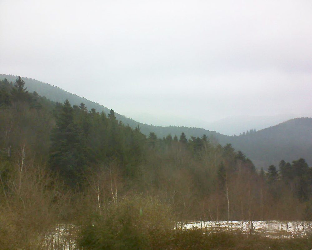 Le petit ballon vu depuis le Domaine Langmatt à Murbach le 09.02.2018 à 11:30 Le petit ballon (Alsace, Vosges) le 09.02.2018 à 11:30