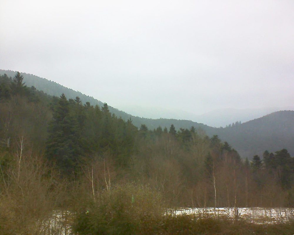 Le petit ballon vu depuis le Domaine Langmatt à Murbach le 09.02.2018 à 11:45 Le petit ballon (Alsace, Vosges) le 09.02.2018 à 11:45